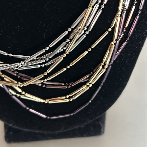 Coldwater Creek Tri Color Necklace - Picture 2 of 6